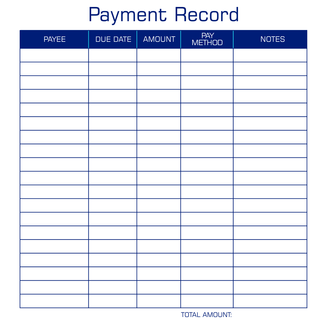 Payment Log Sheet Template 10 Free PDF Printables Printablee