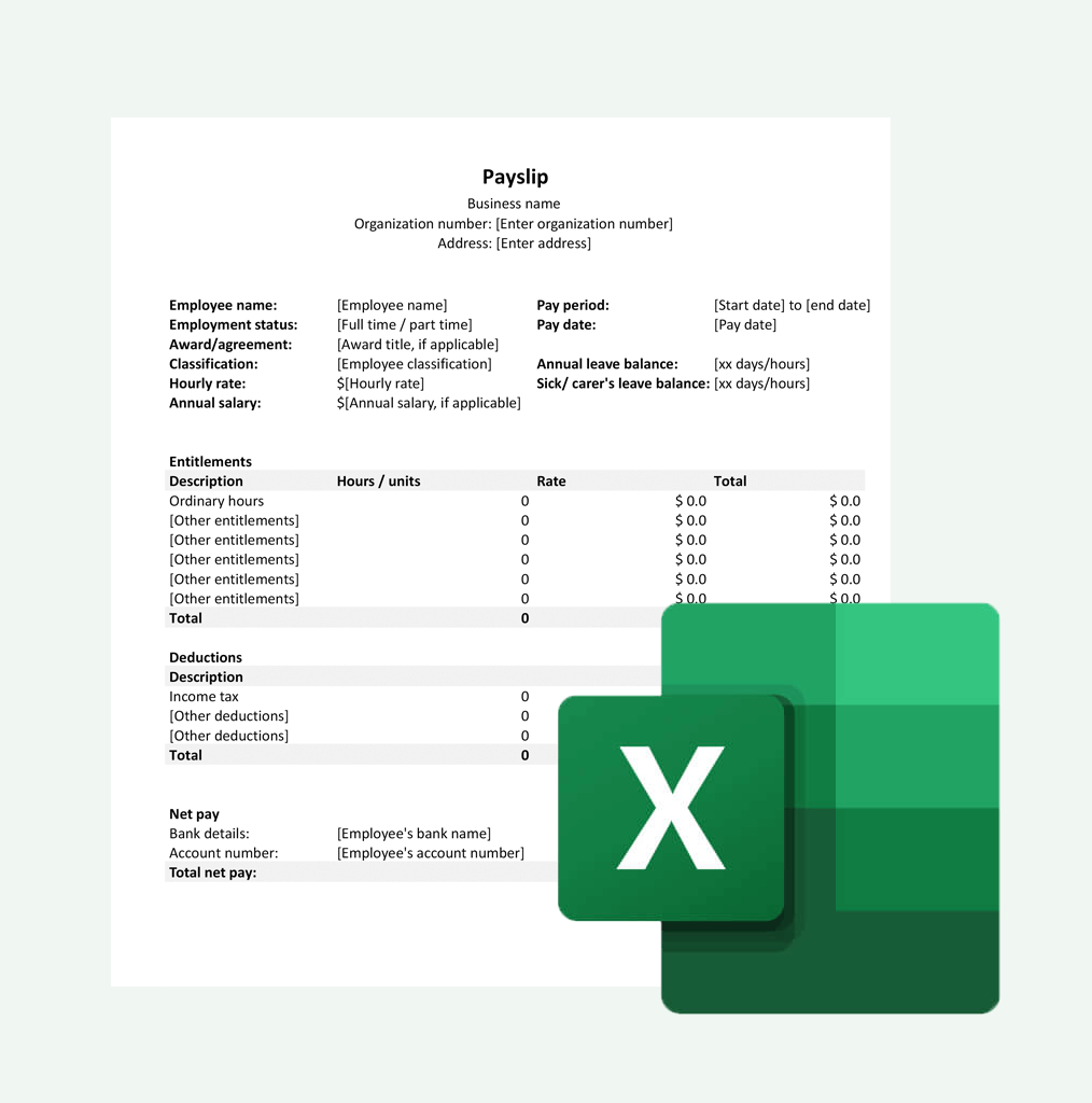 Payslip Template Free Download South Africa