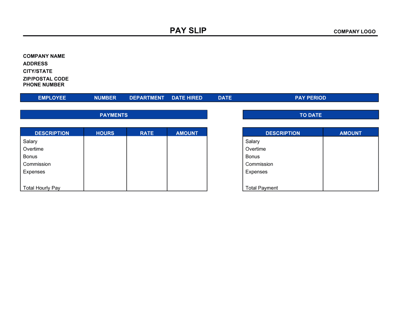 Payslip Template