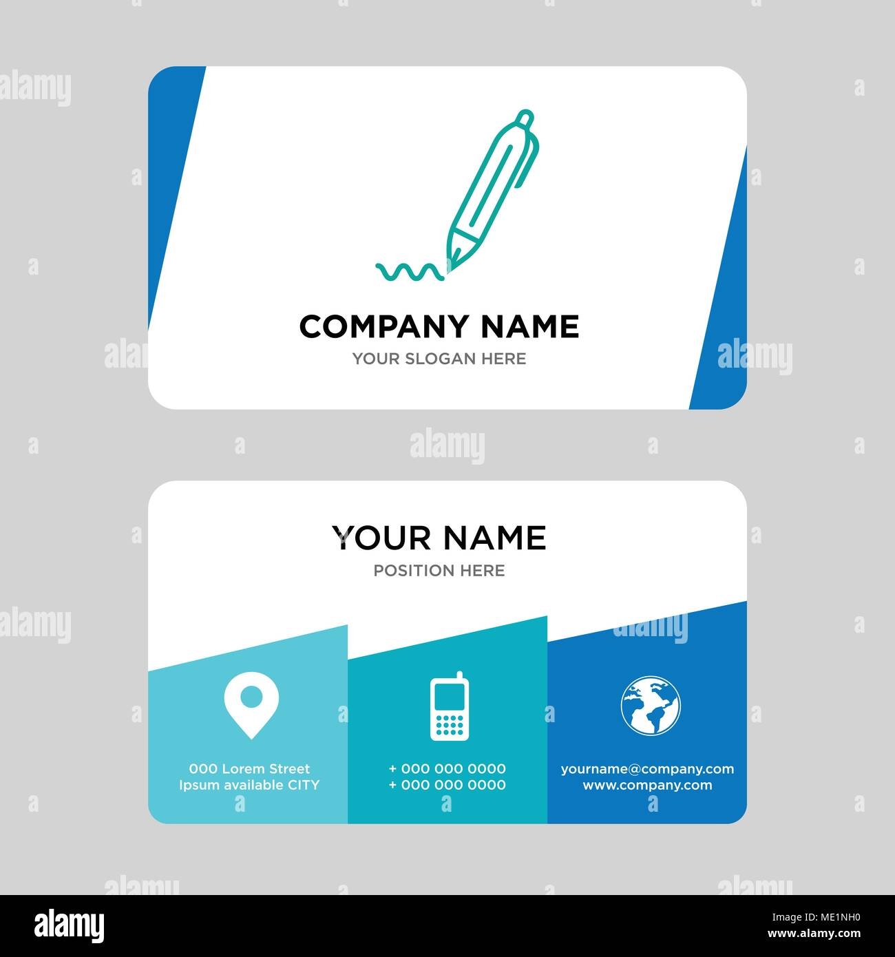 Free Printable Pen Business Card Templates