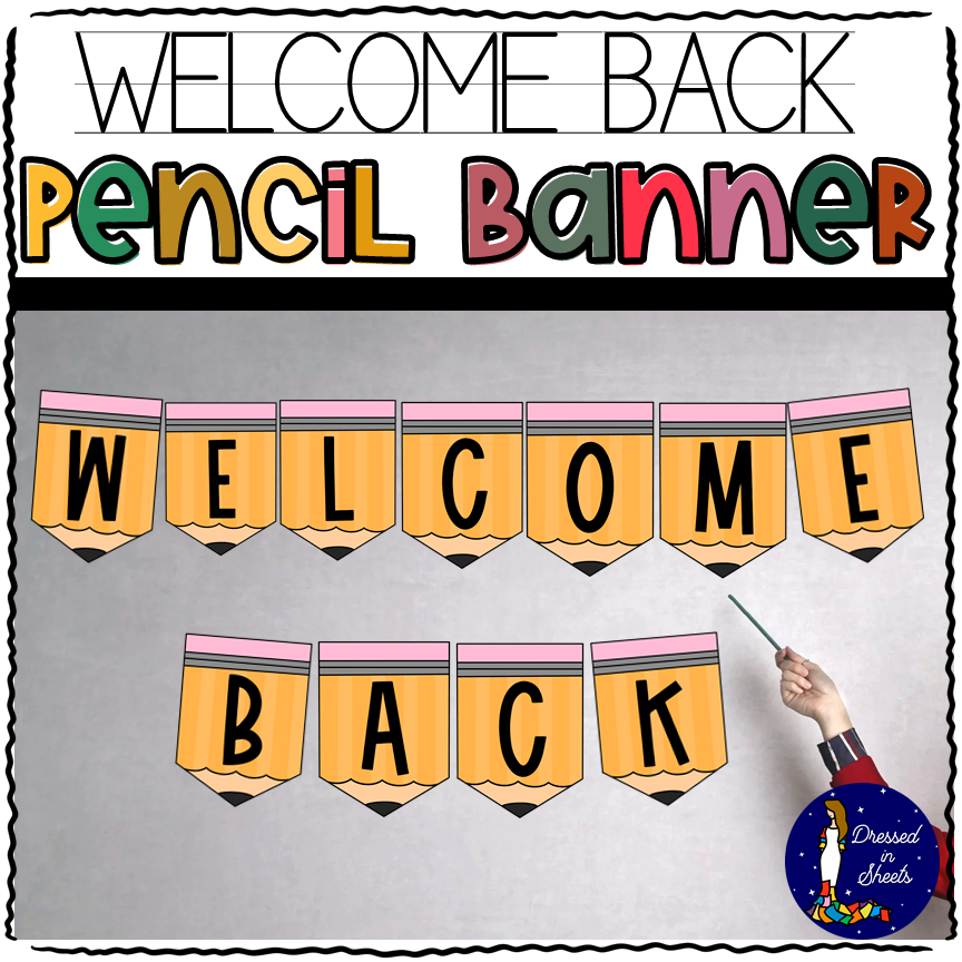 Pencil Pennant Banner Made By Teachers Pencil Pennant Banner Made By Teachers