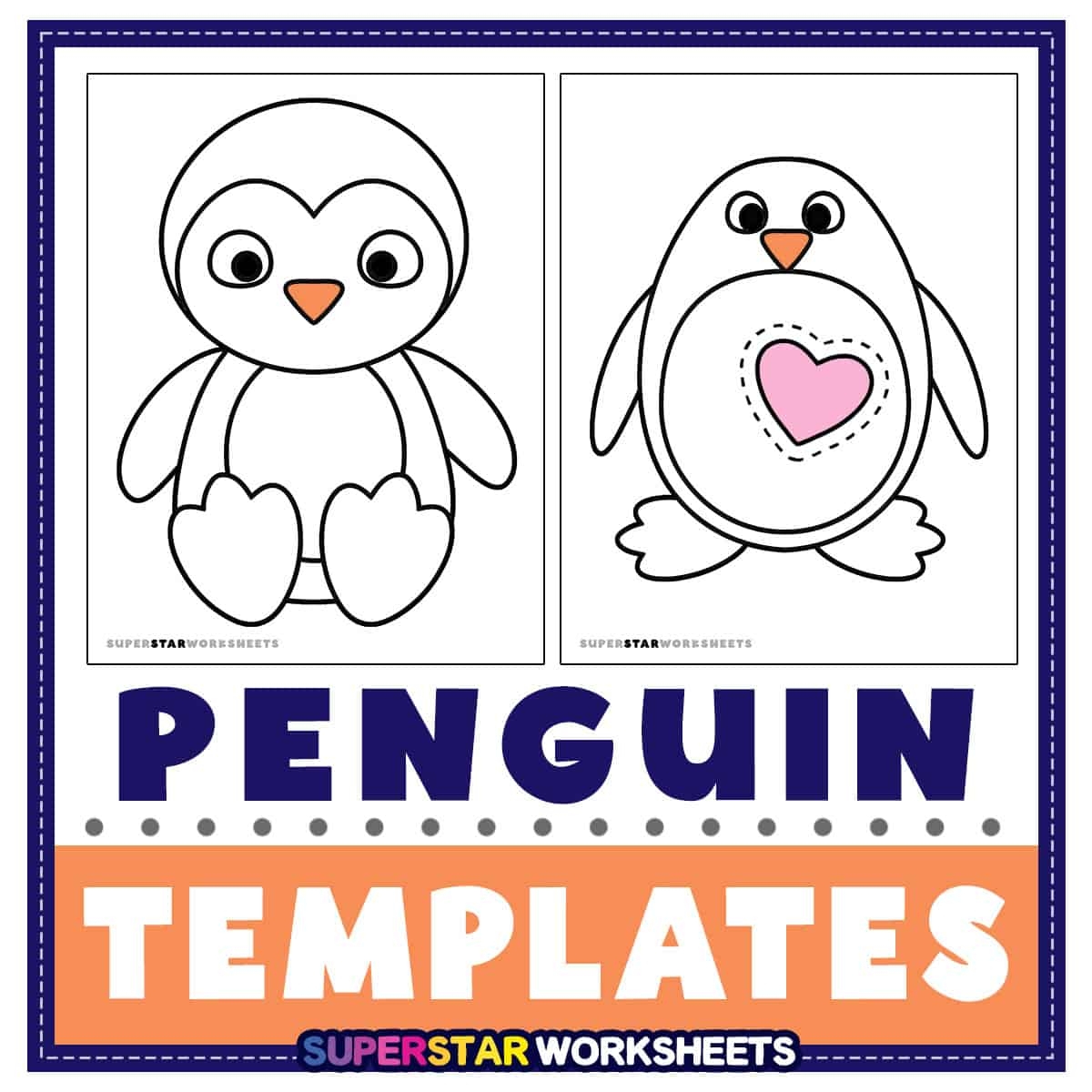 Free Printable Penguin Pattern Template