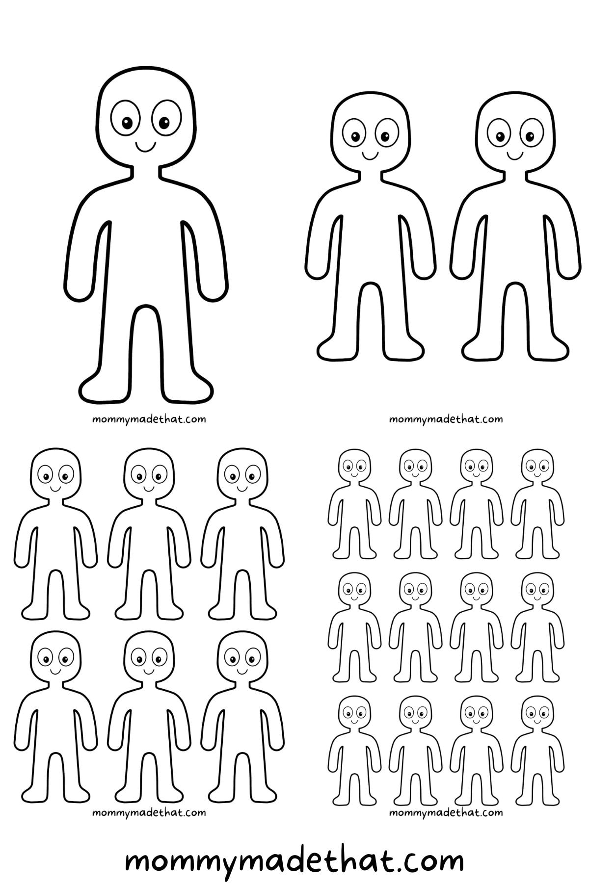 Free Printable Little People Template