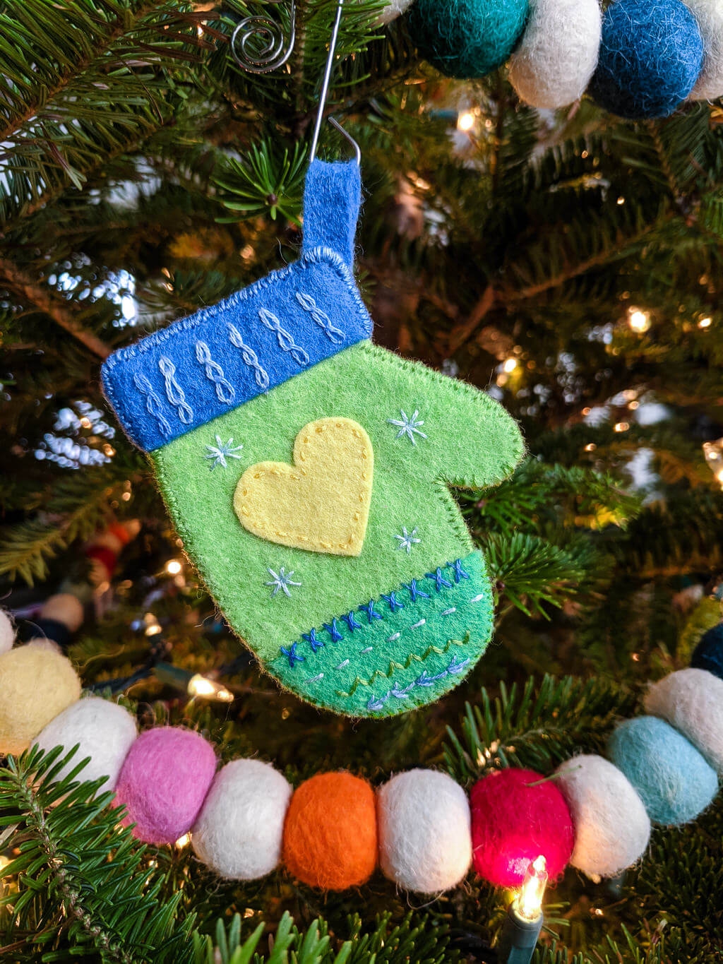 Personalized DIY Felt Mitten Ornaments Pattern With Monograms Personalized DIY Felt Mitten Ornaments Pattern With Monograms