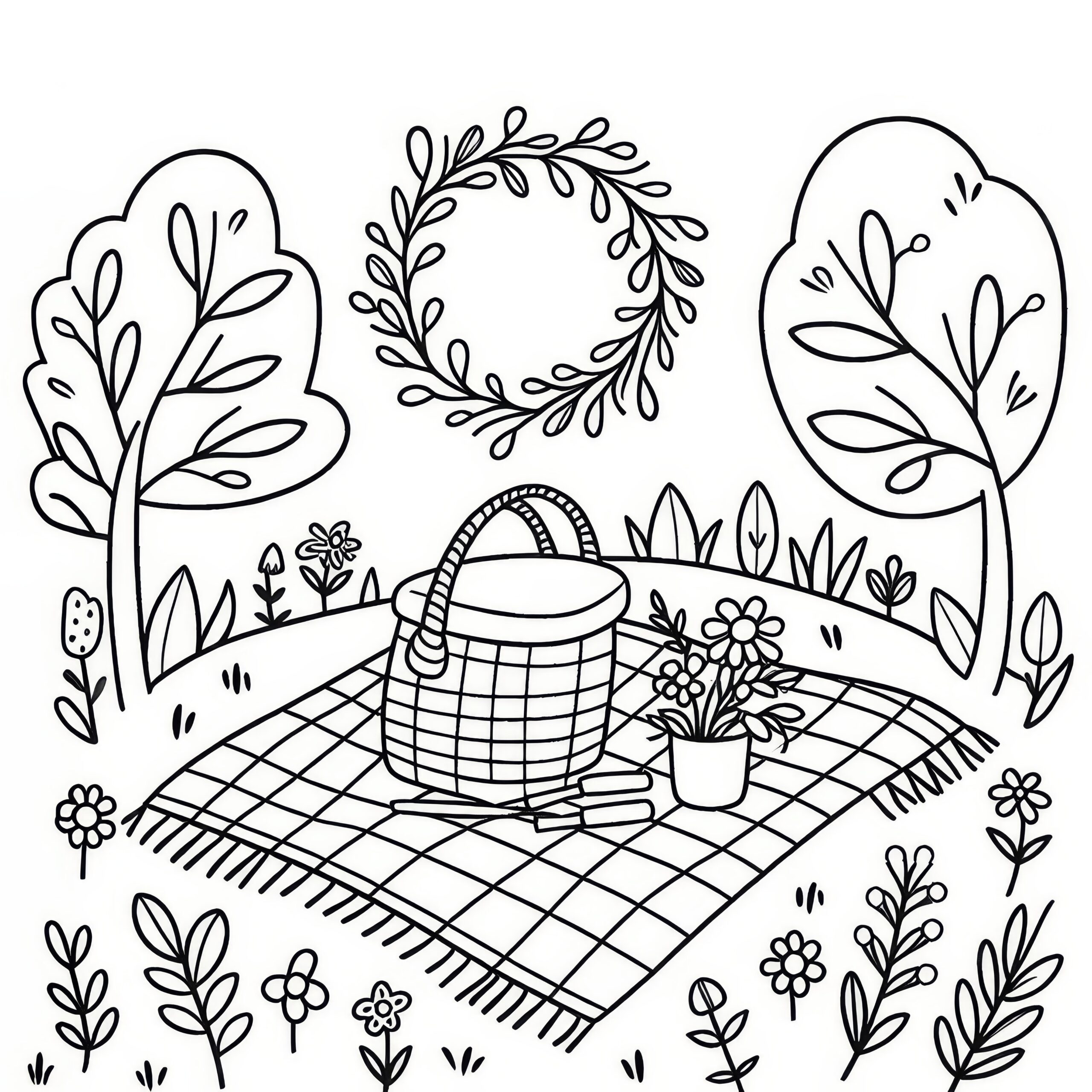 Free Printable Picnic Basket Template