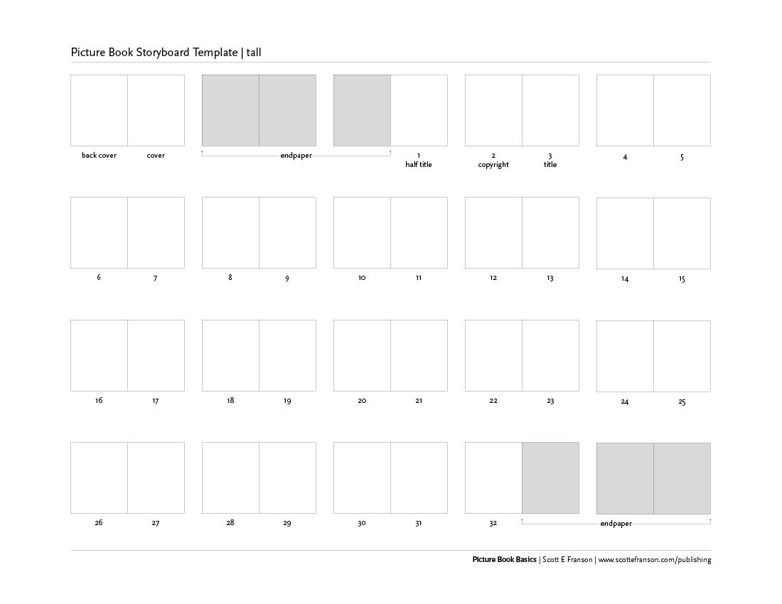 Picture Book Layout Templates PlayfulFolk Studio Scott E Franson
