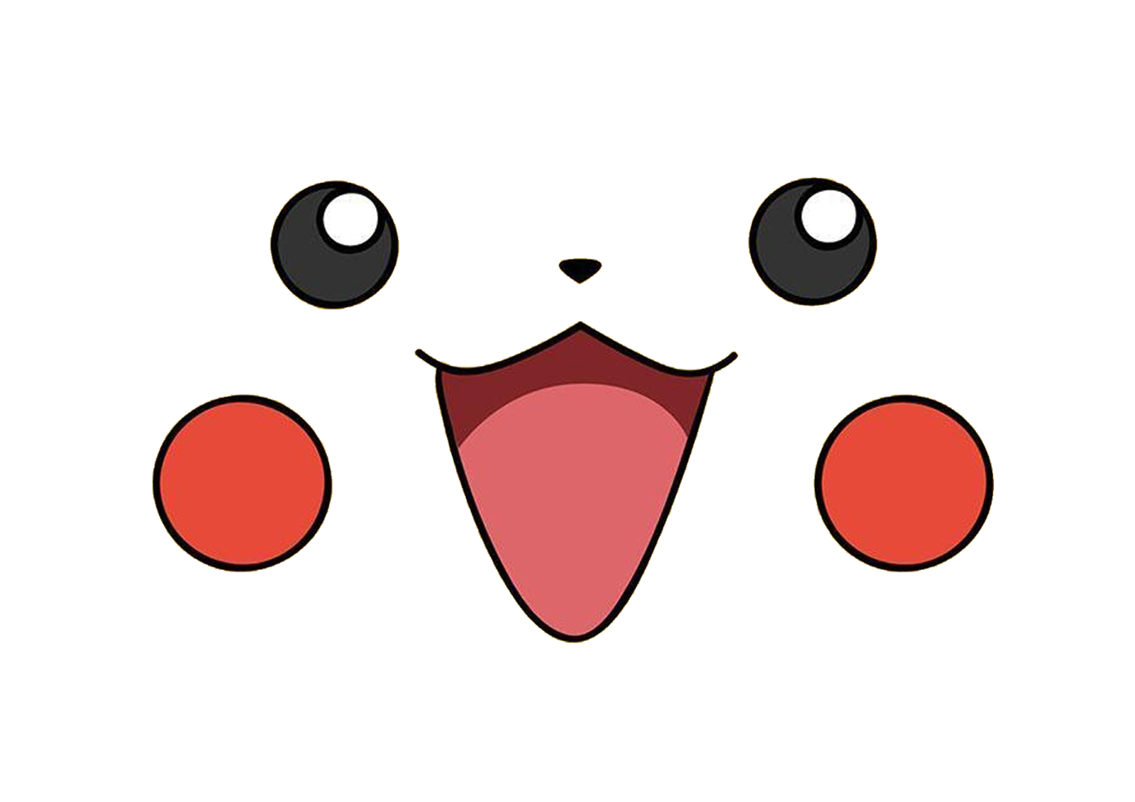 Pikachu Face Printable Free