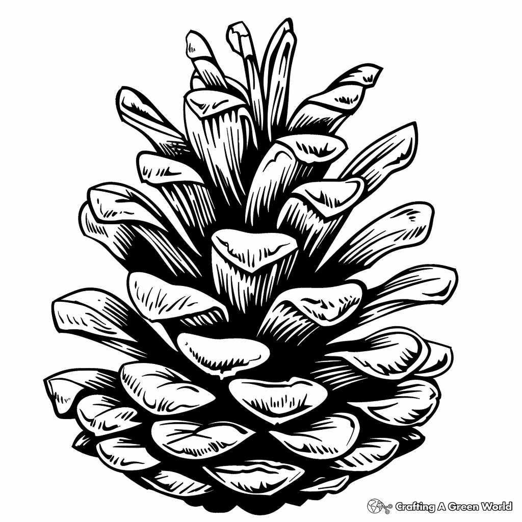 Free Printable Pine Cone Template Free Printable Pine Cone Template