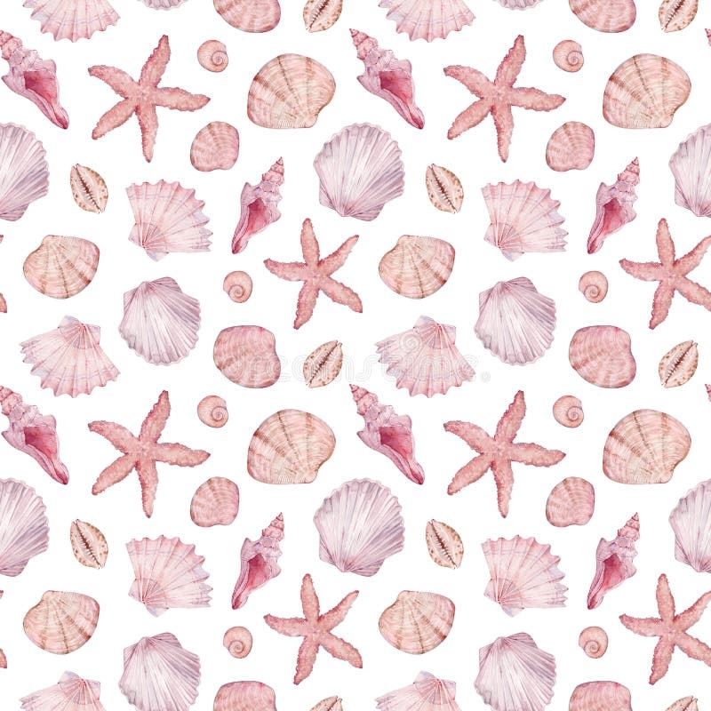Free Printable Seashell Background Template