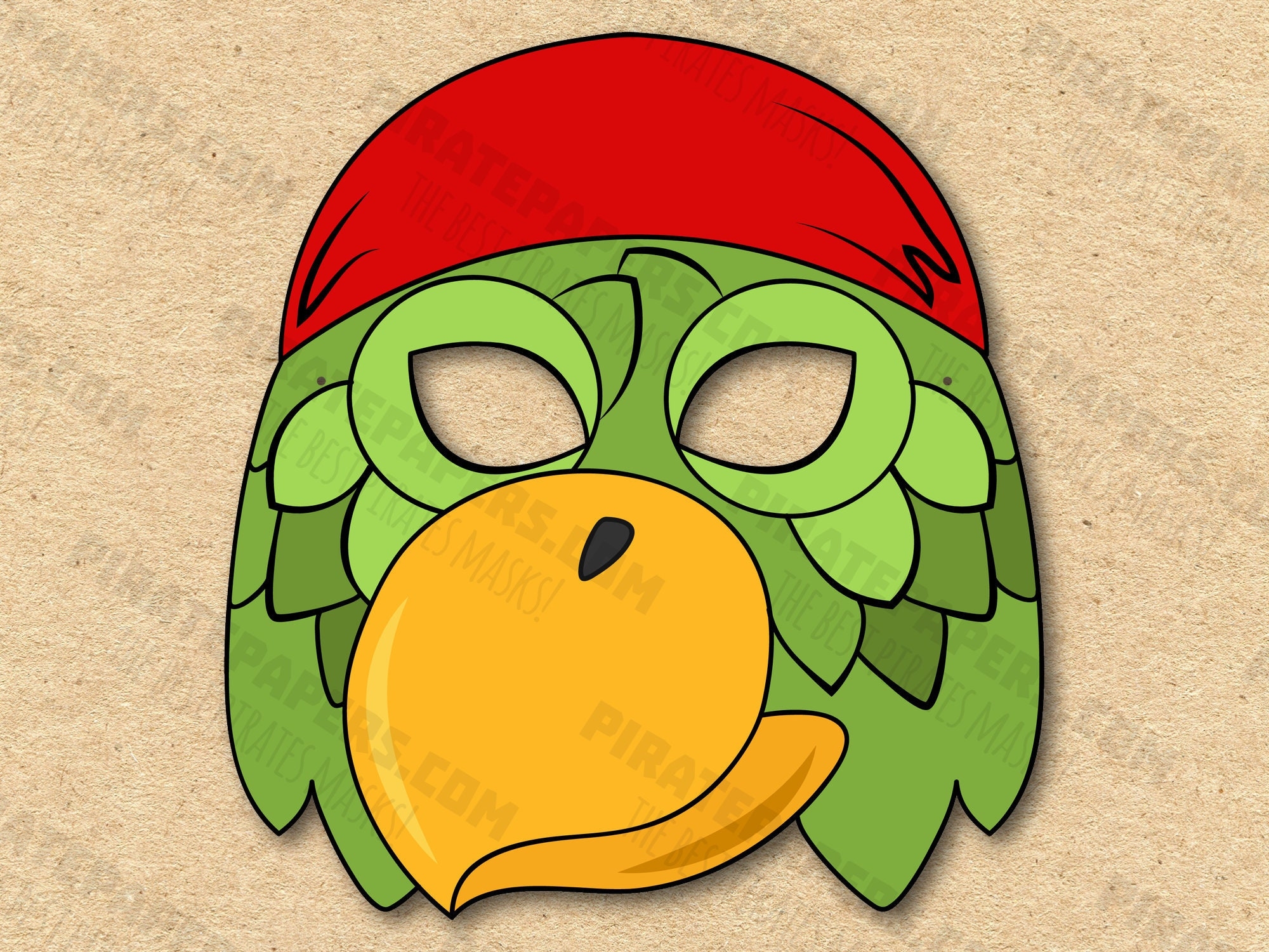 Free Printable Parrot Mask Templates