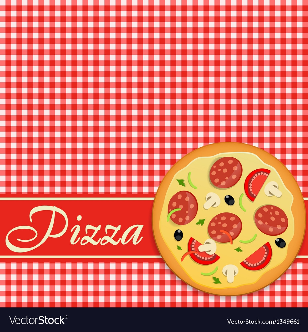 Pizza Menu Template Royalty Free Vector Image VectorStock