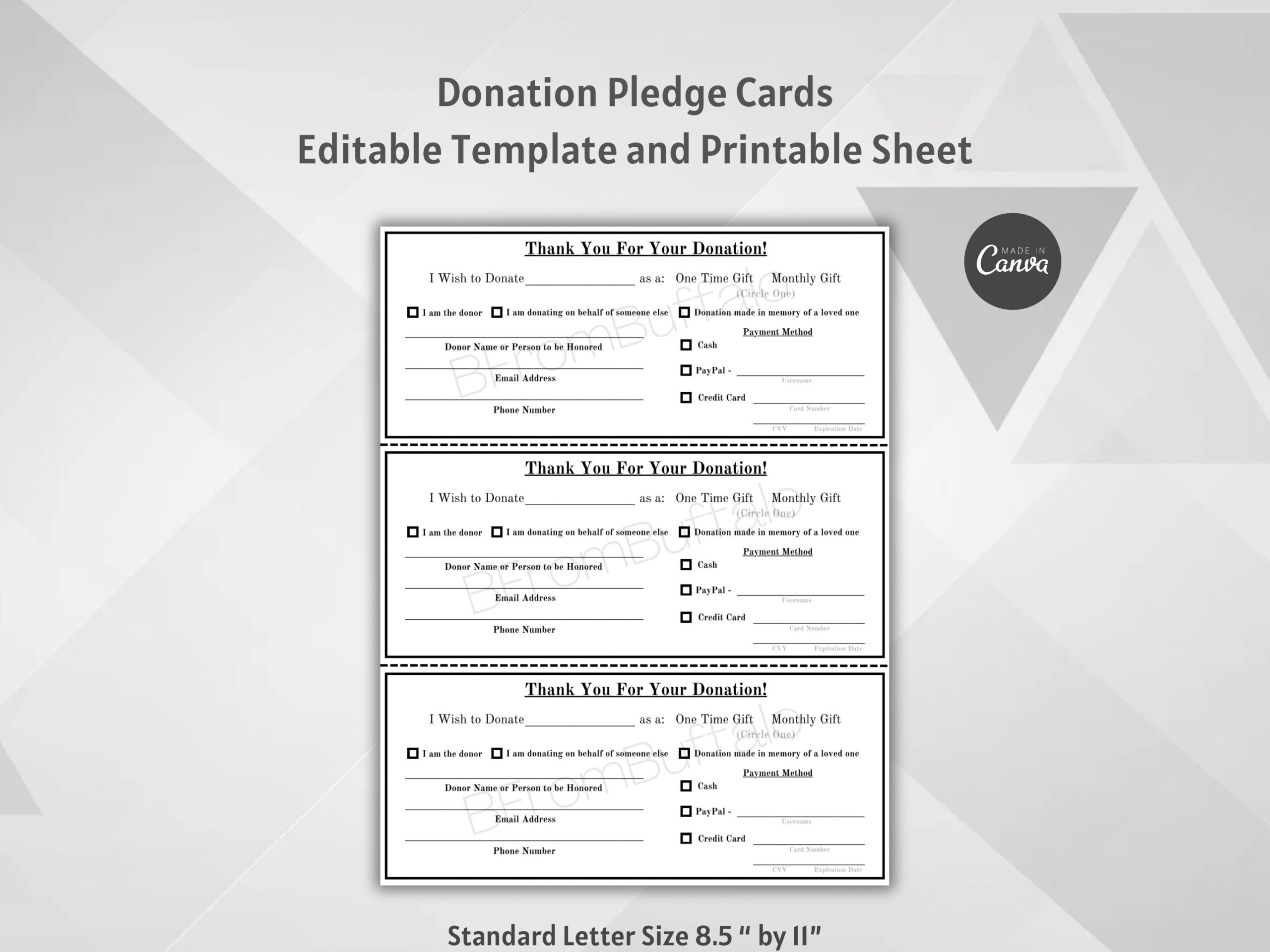Pledge Card Pledge Form Donation Pledge Card Donation Made In Pledge Card Pledge Form Donation Pledge Card Donation Made In