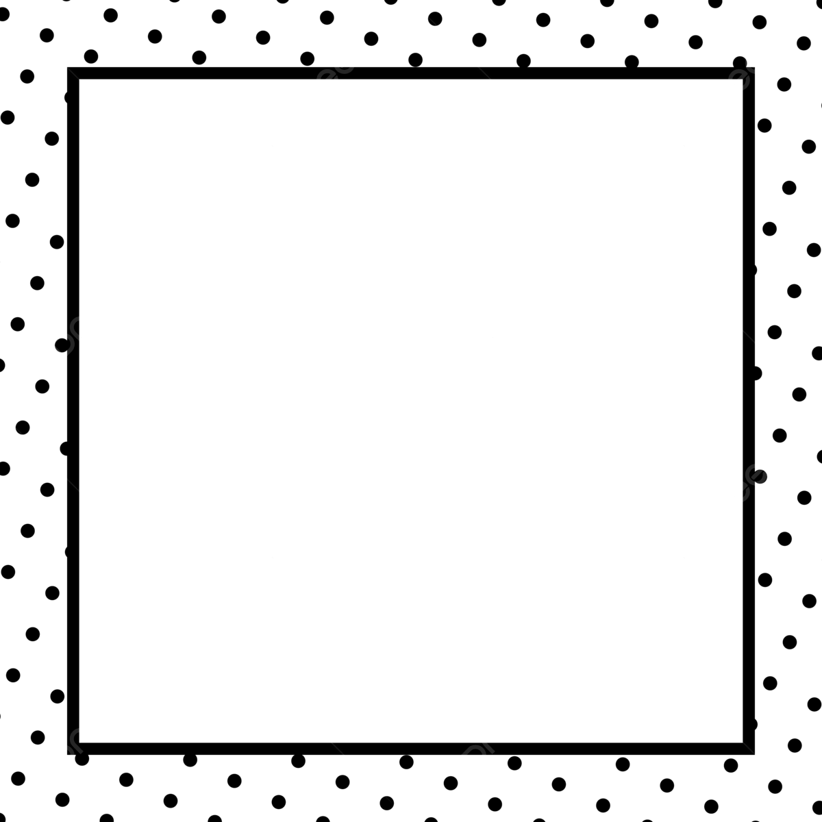 Free Printable Polka Dot Border Template