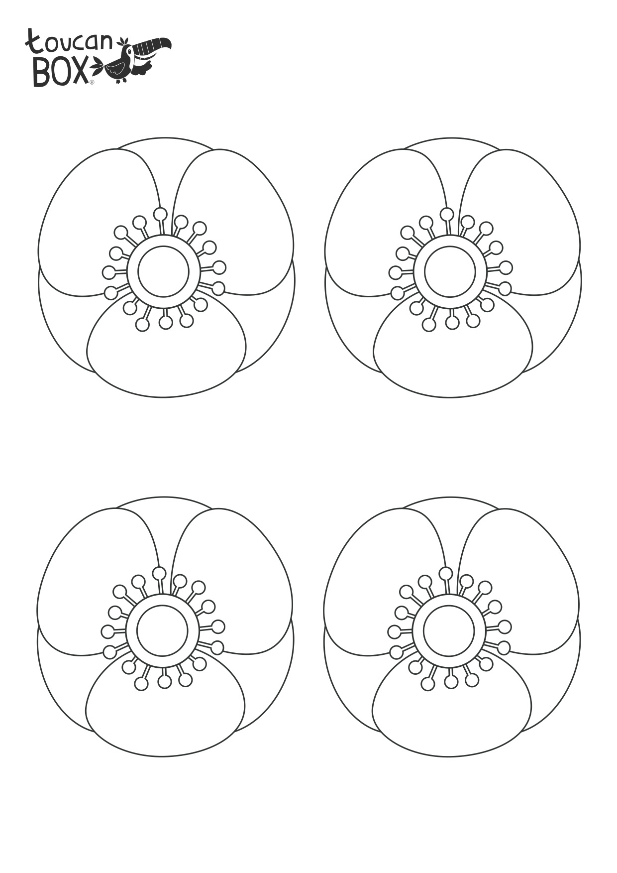 Free Printable Poppies Template