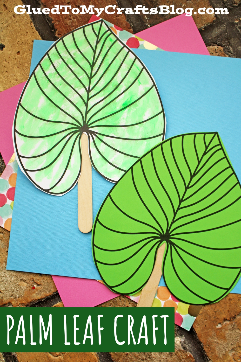 Popsicle Stick Palm Leaf Craft