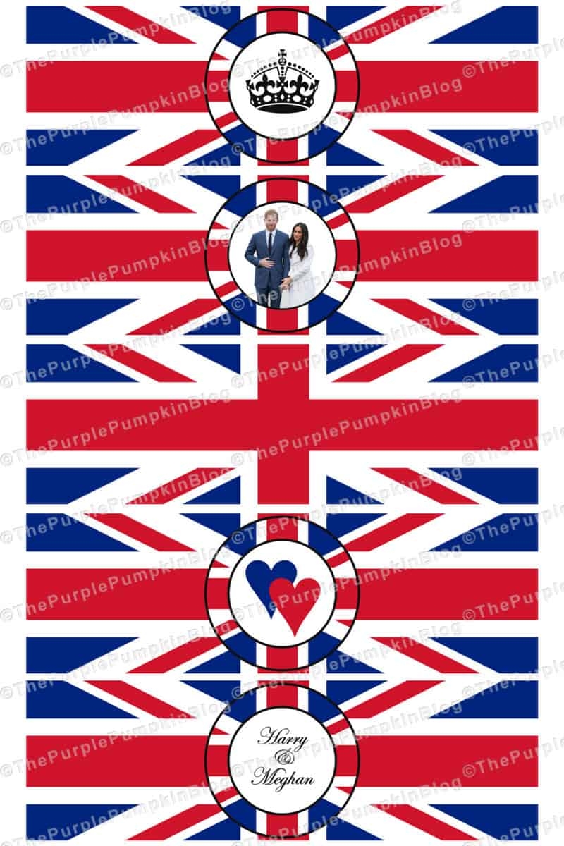 Free Printable Royal Wedding Bunting Template
