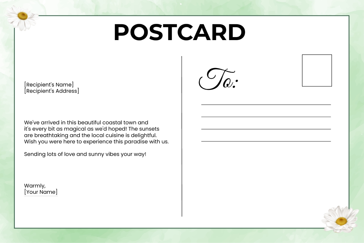Postcard Template In Word PDF Illustrator Photoshop Download Template Postcard Template In Word PDF Illustrator Photoshop Download Template