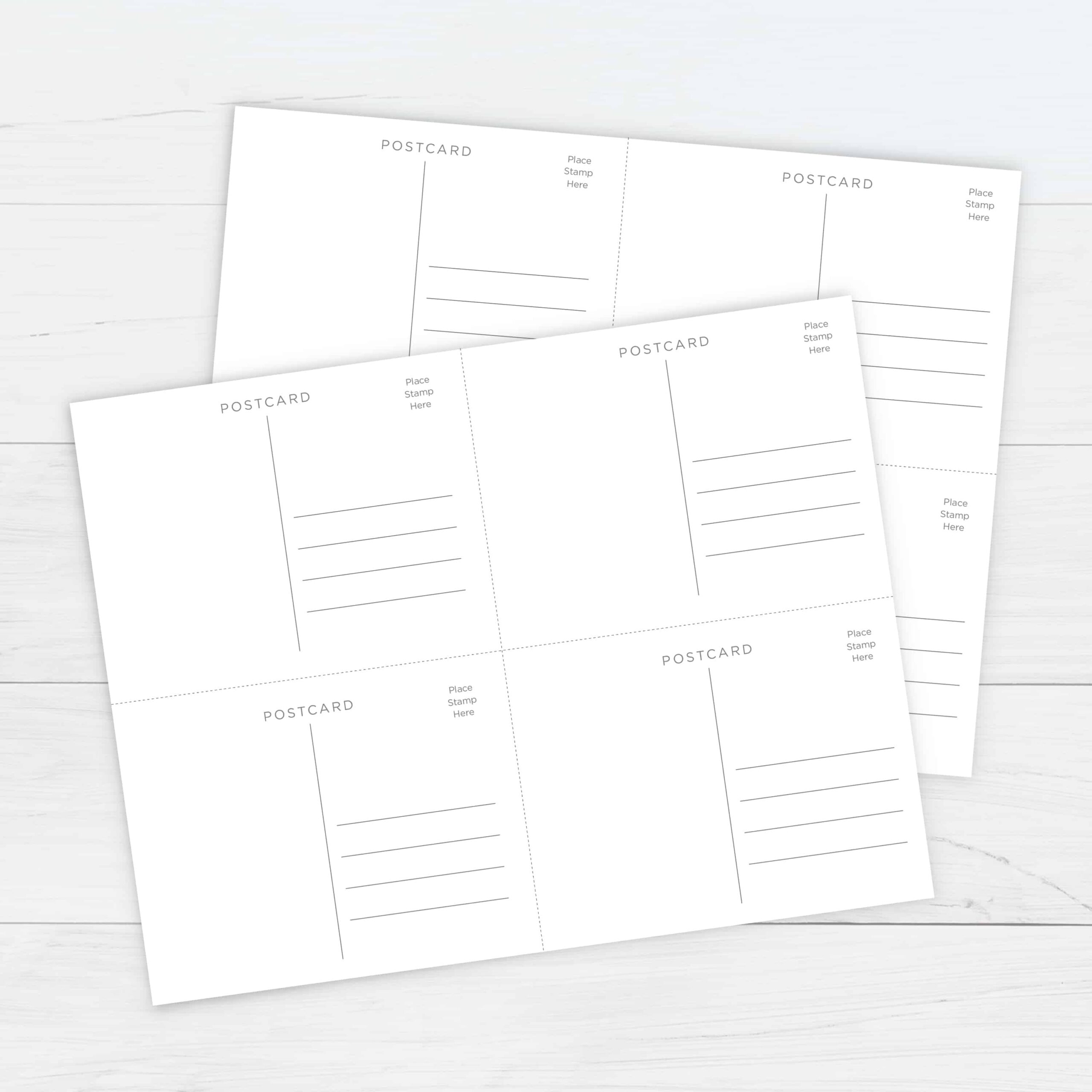 Free Printable Post Card Templates Free Printable Post Card Templates
