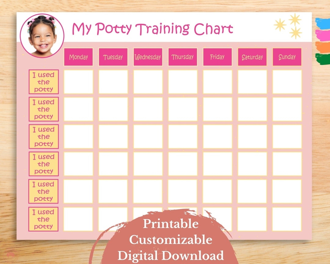 Free Printable Potty Training Schedule Template