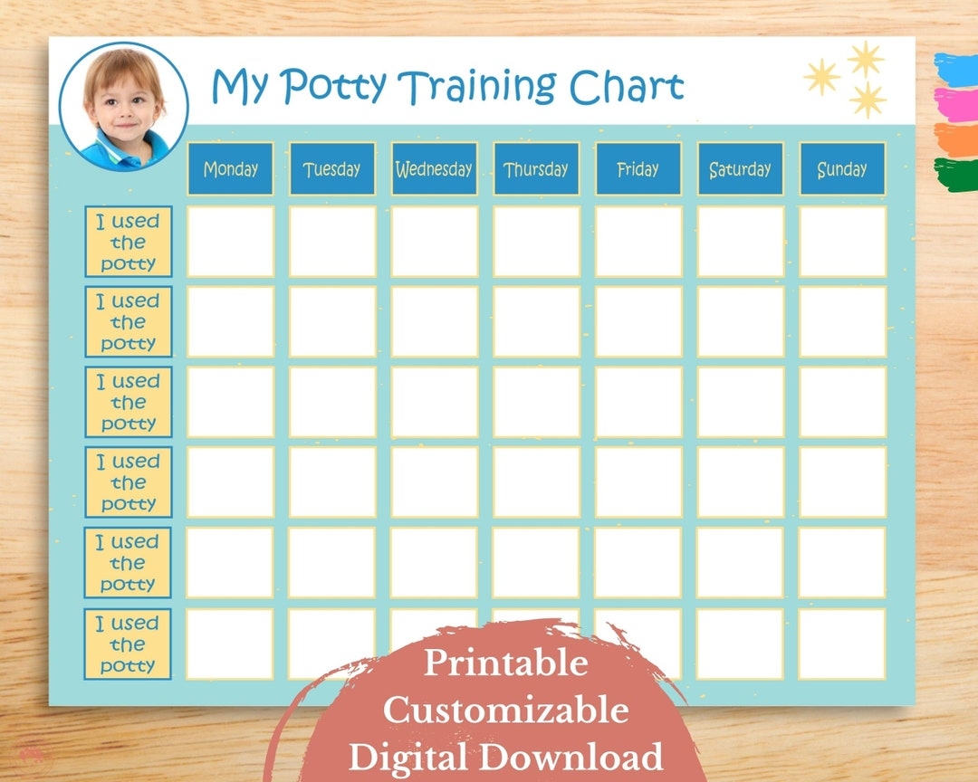 Potty Training Schedule Chart Printable Potty Training Sticker 