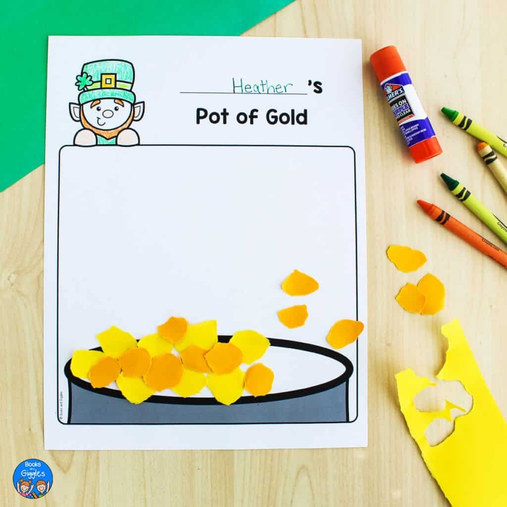 Free Printable Leprechaun Gold Pot Template Free Printable Leprechaun Gold Pot Template