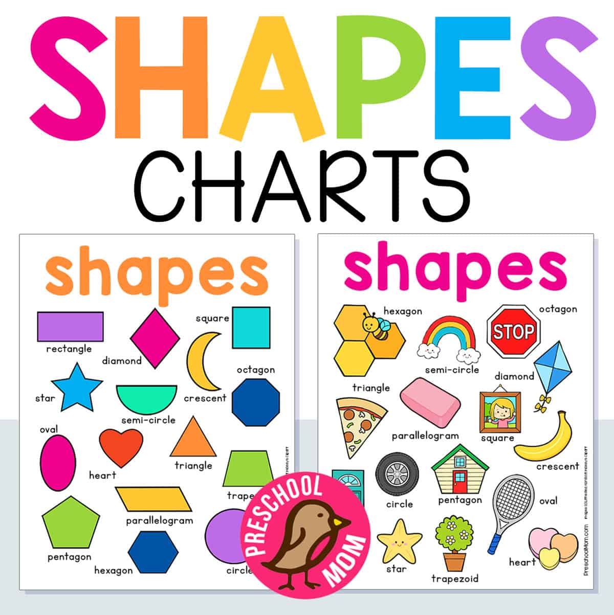 Preschool Shapes Charts Preschool Mom Preschool Shapes Charts Preschool Mom