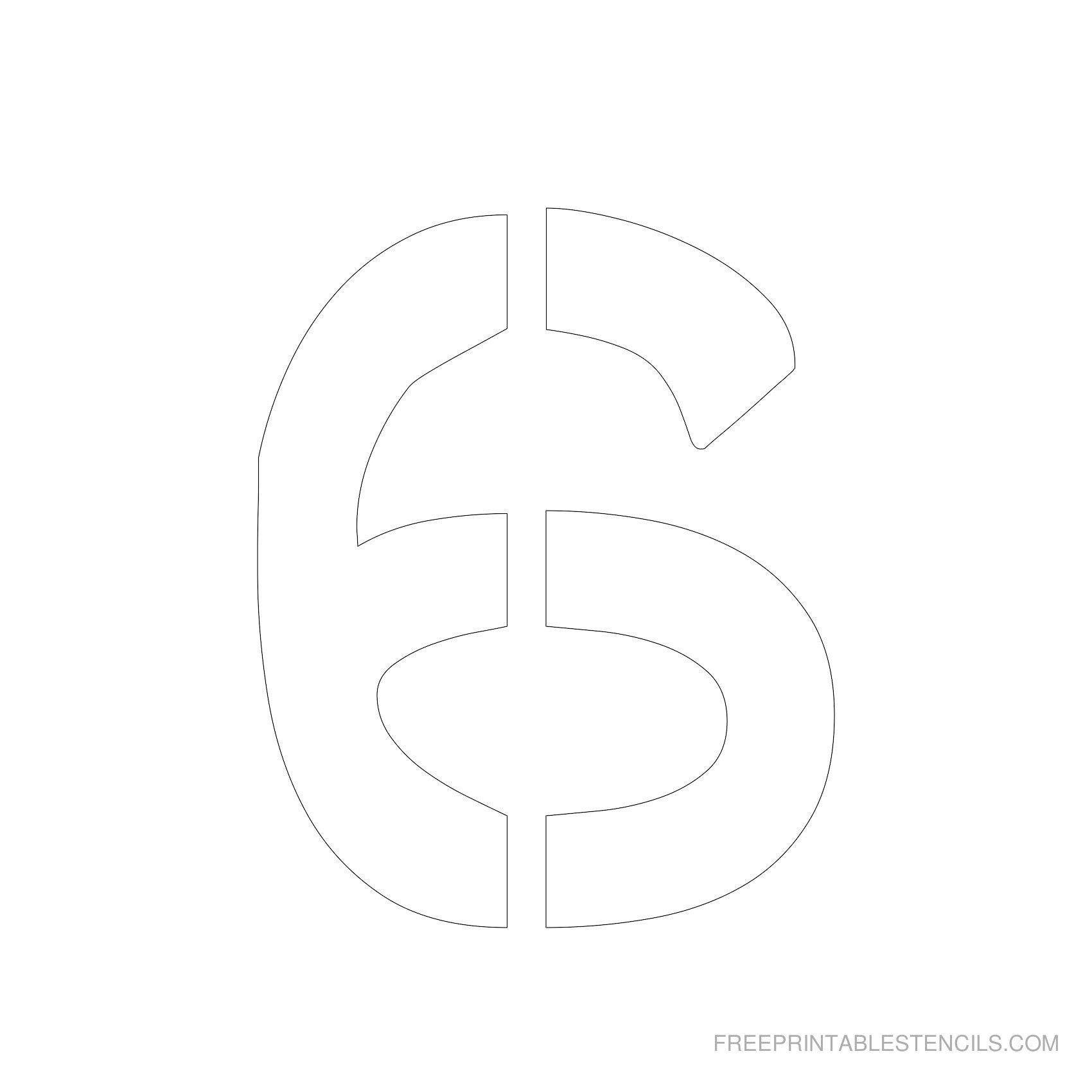 Free Printable Number 5 Template