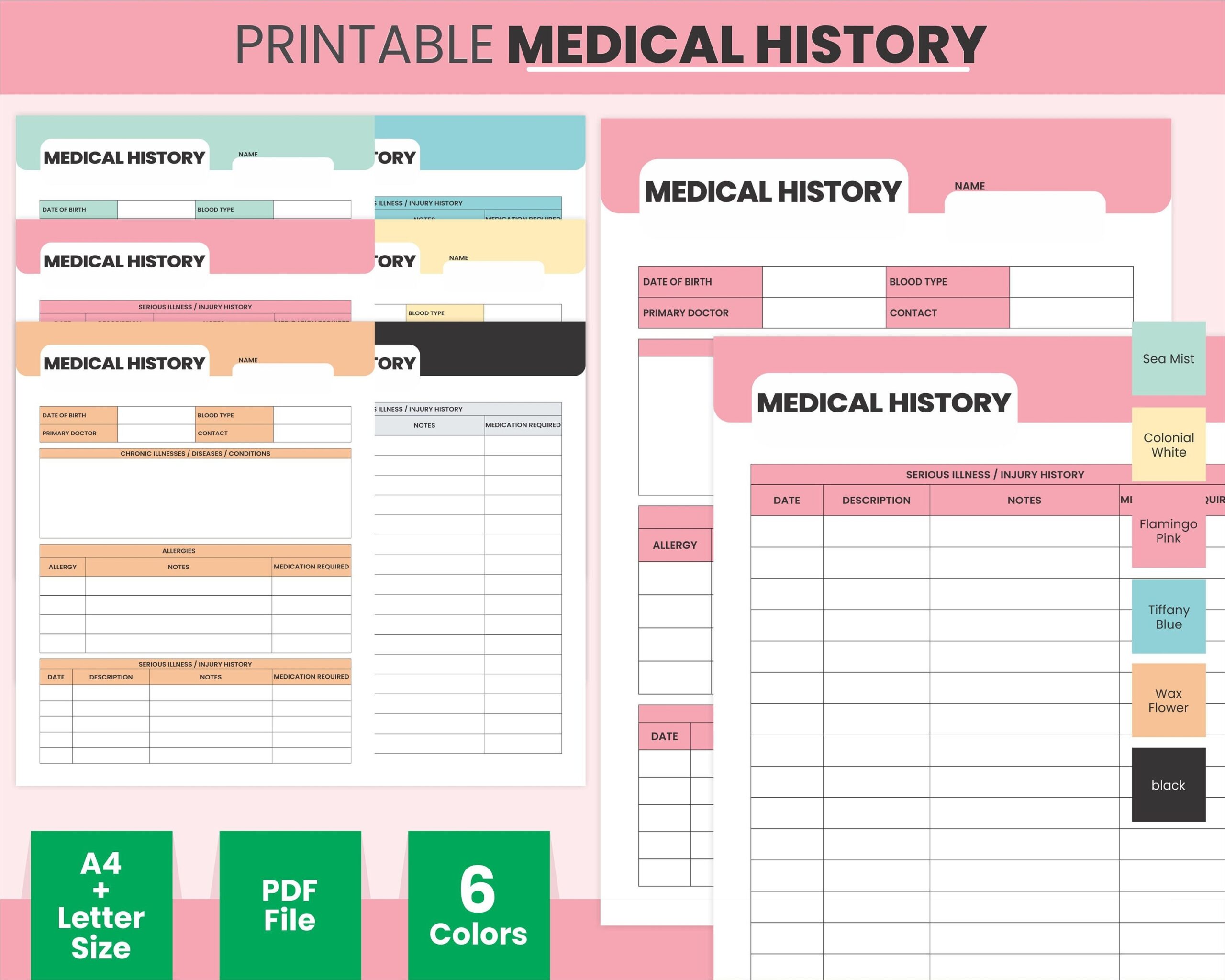 Free Printable Medical Form Templates