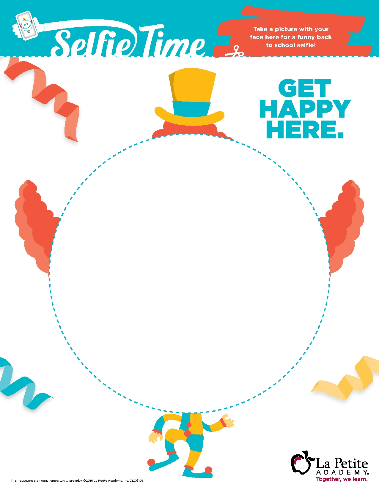 Printable Back To School Selfie Frame La Petite Academy