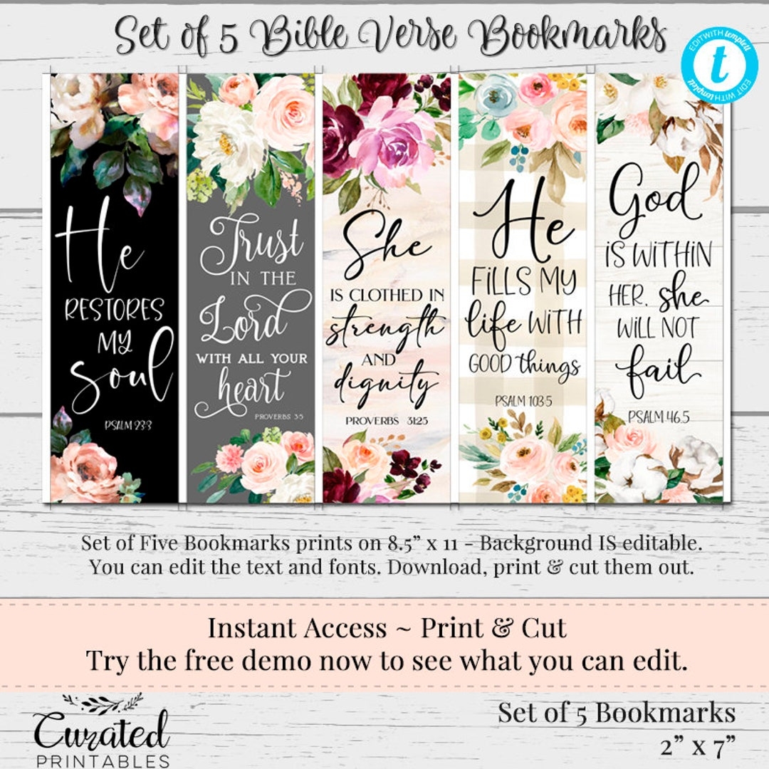 Free Printable Religious Bookmarks Templates