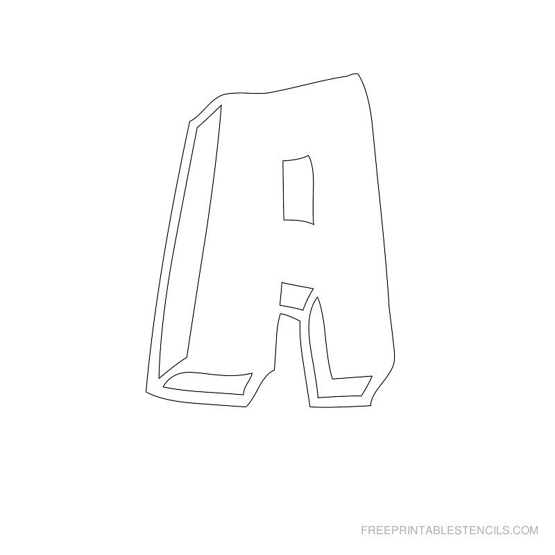 Printable Bubble Letter Stencils