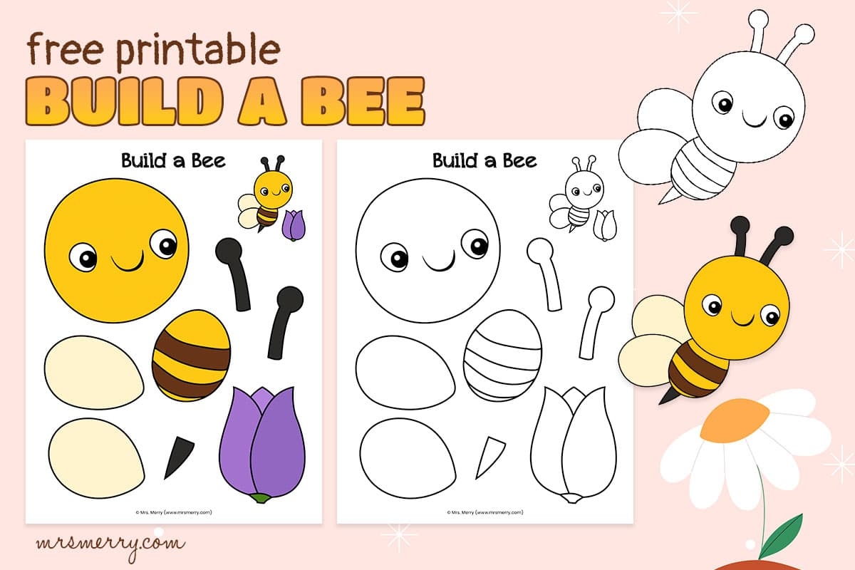 Free Printable Printable Bee Craft Template