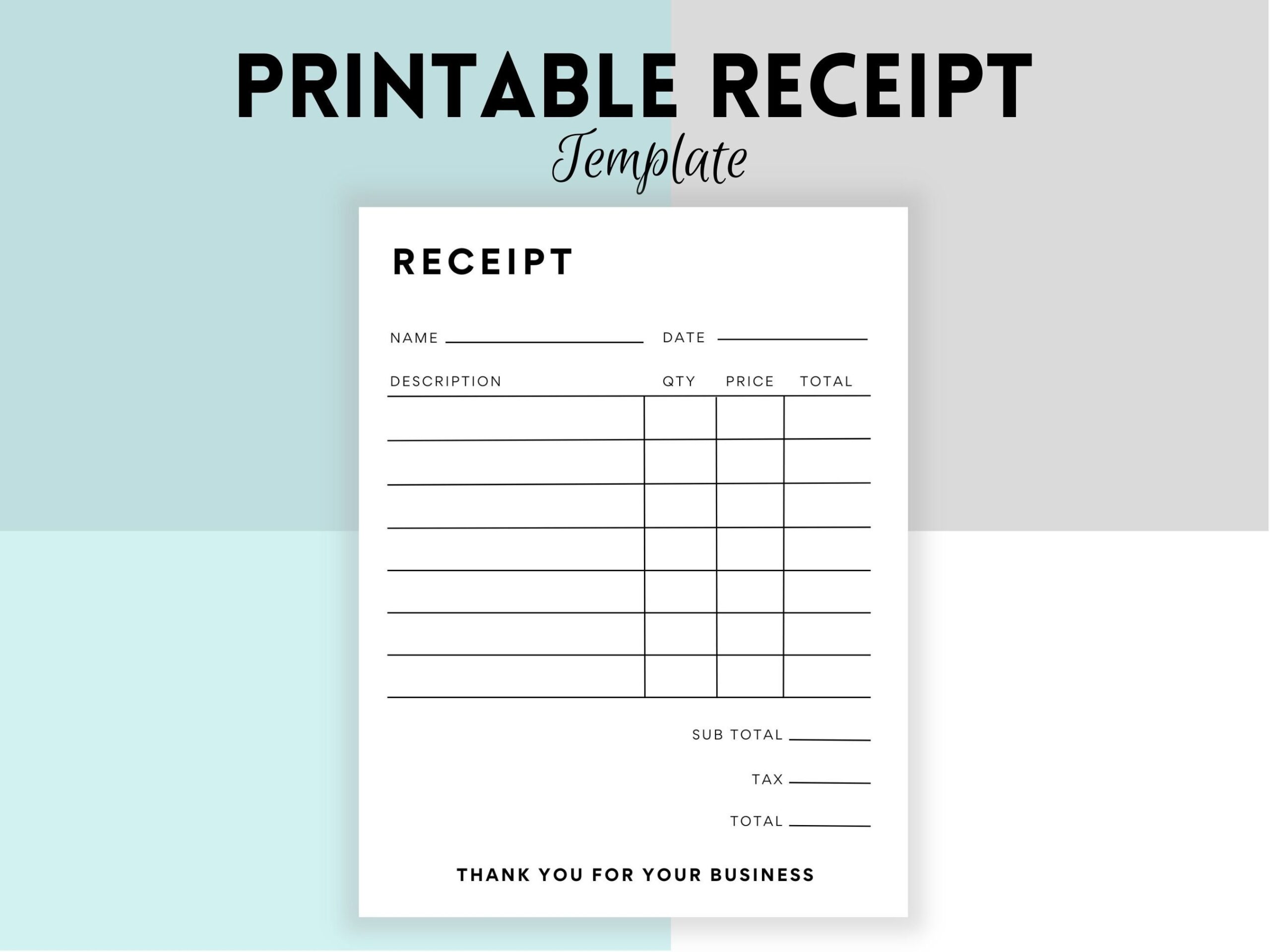 Printable Business Receipt Form Small Business Receipt Sales Receipt Template For Business Bill Order Form Customer Receipts Etsy UK Printable Business Receipt Form Small Business Receipt Sales Receipt Template For Business Bill Order Form Customer Receipts Etsy UK