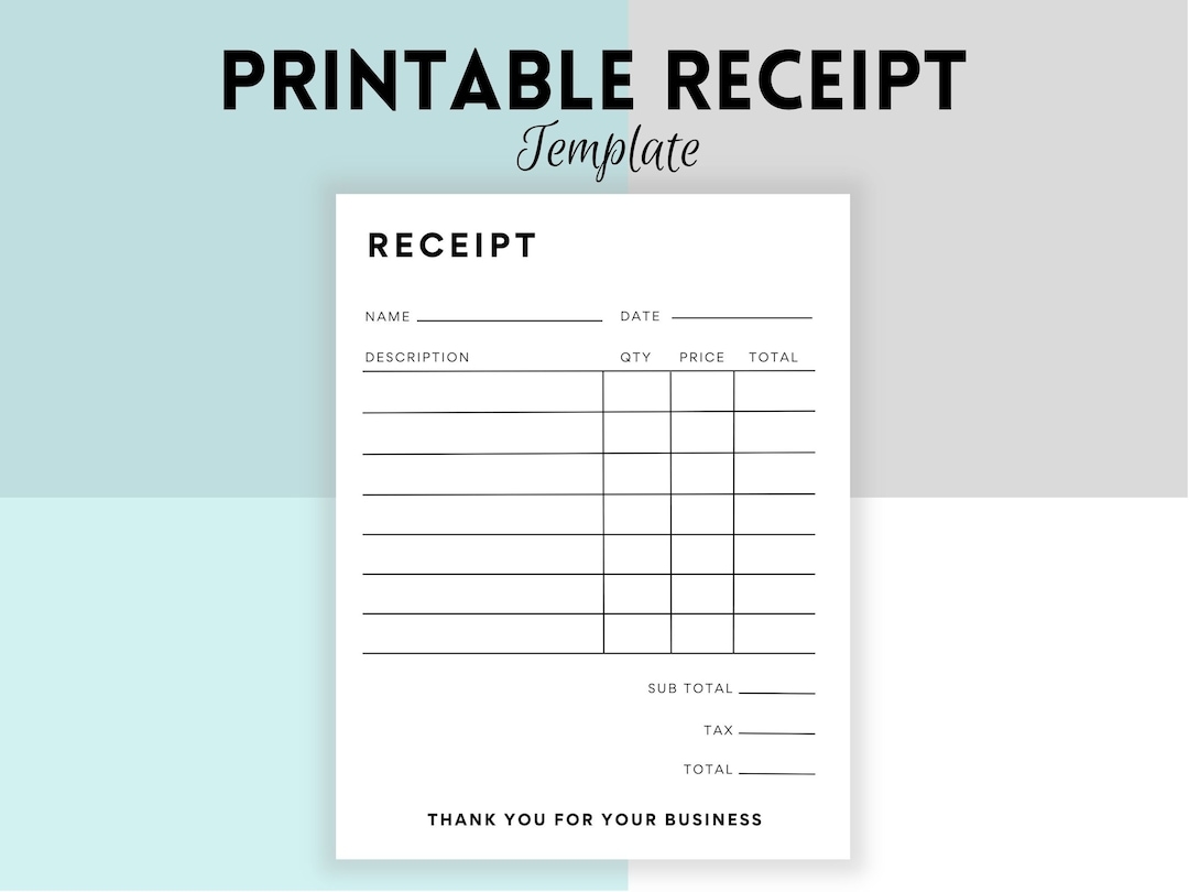 Printable Business Receipt Form Small Business Receipt Sales Receipt Template For Business Bill Order Form Customer Receipts Etsy Printable Business Receipt Form Small Business Receipt Sales Receipt Template For Business Bill Order Form Customer Receipts Etsy