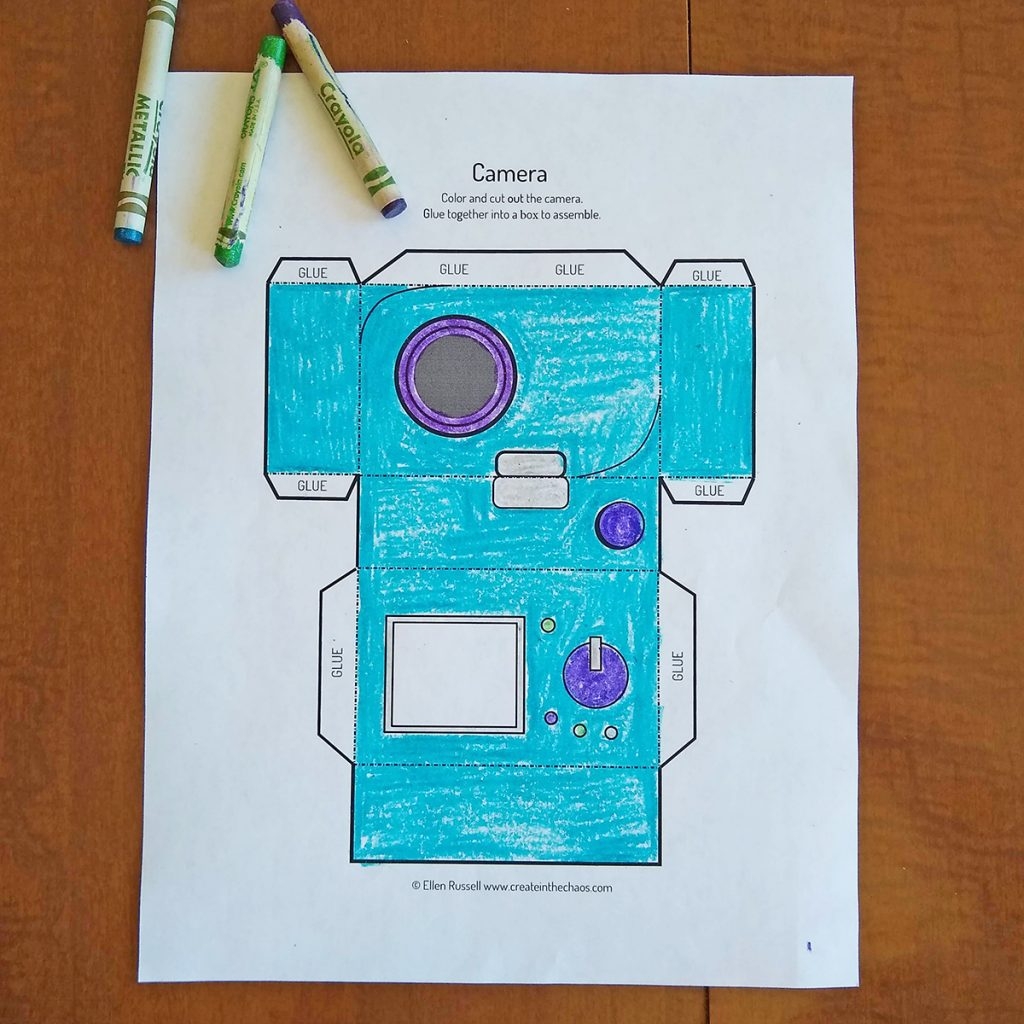 Printable Camera Papercraft Create In The Chaos Printable Camera Papercraft Create In The Chaos