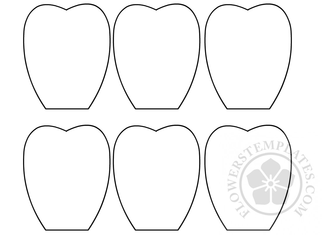 Printable Flower Petal Template Flowers Templates