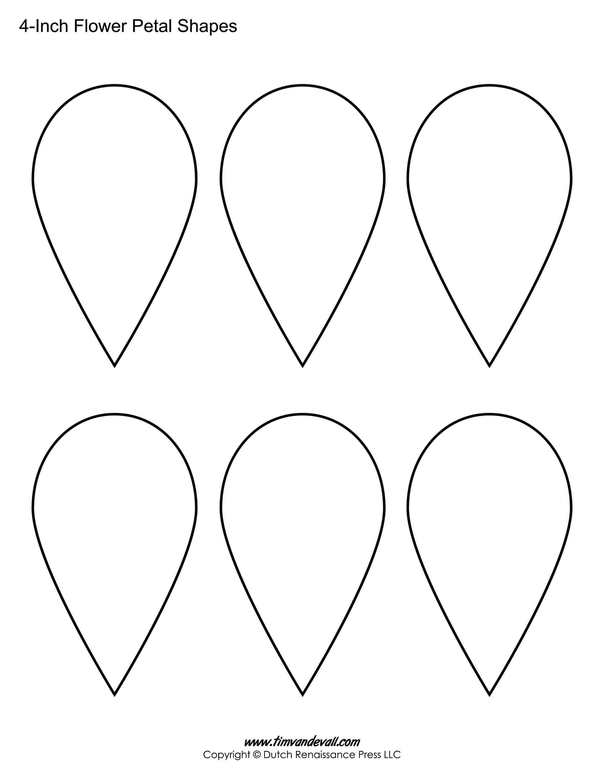 Free Printable Petal Template