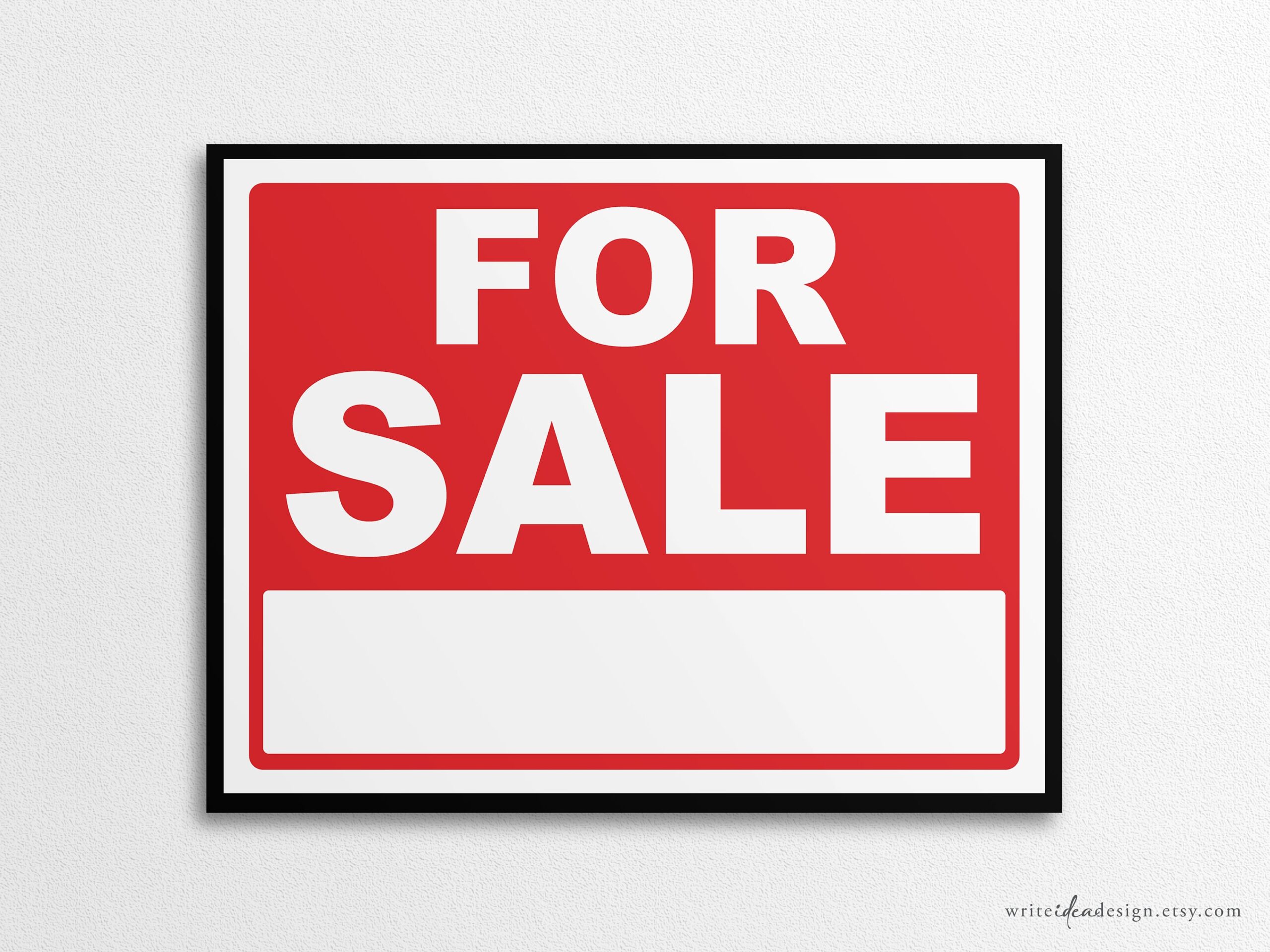 Printable For Sale Sign US Letter And A4 Sizes Instant Download 