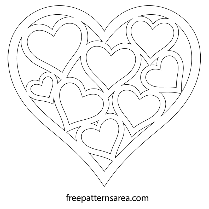 Printable Heart Outline SVG Template For Valentine s Day Printable Heart Outline SVG Template For Valentine s Day