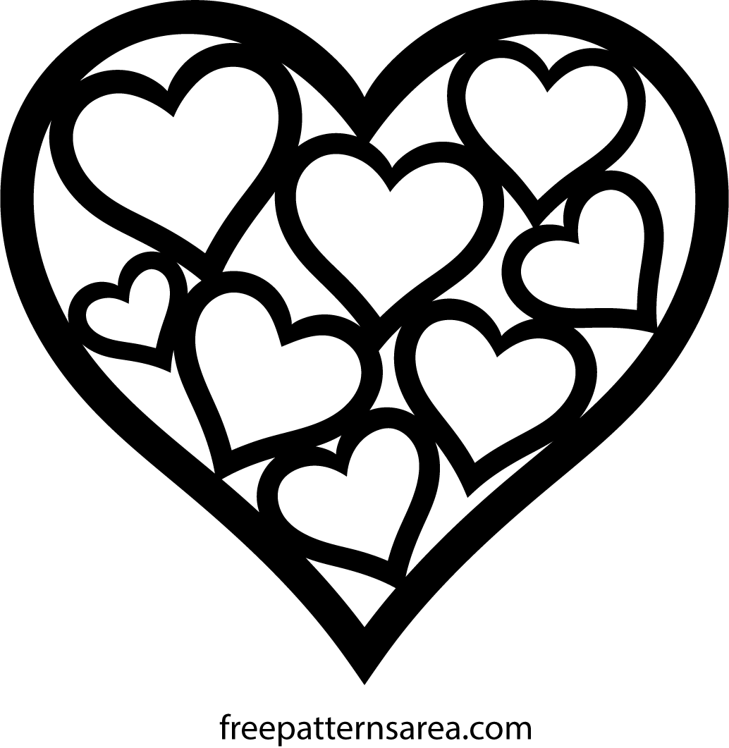 Free Printable Love Heart Templates Free Printable Love Heart Templates