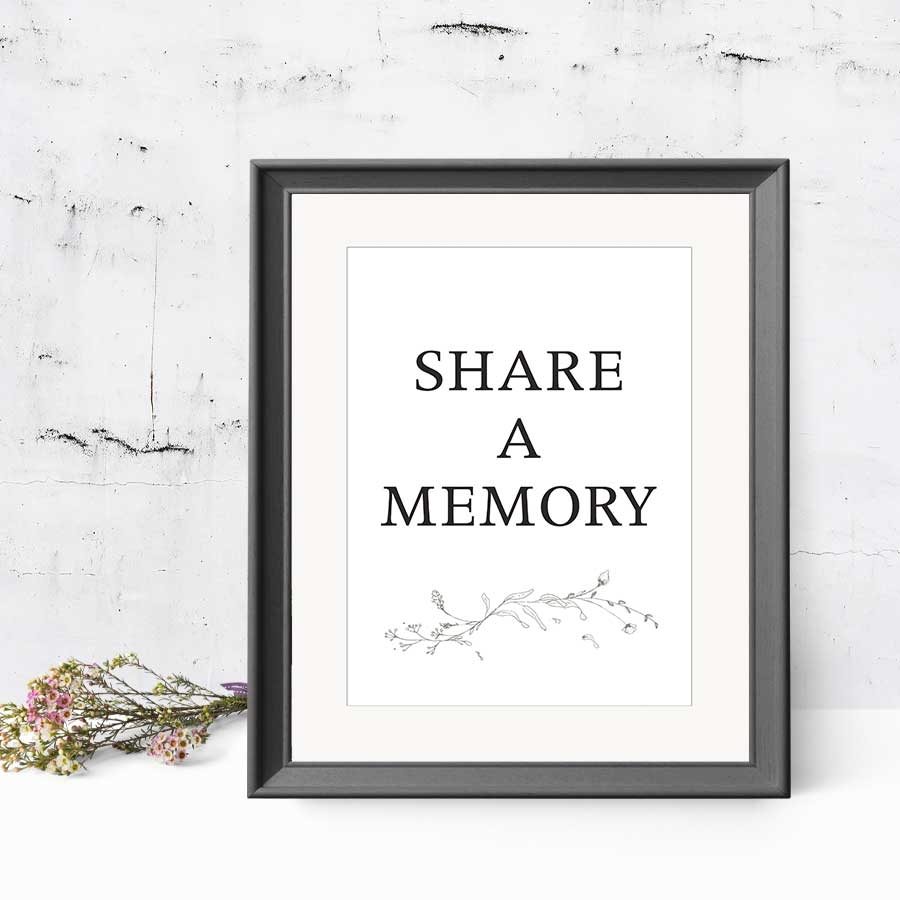 Free Printable Memorial Sign Templates