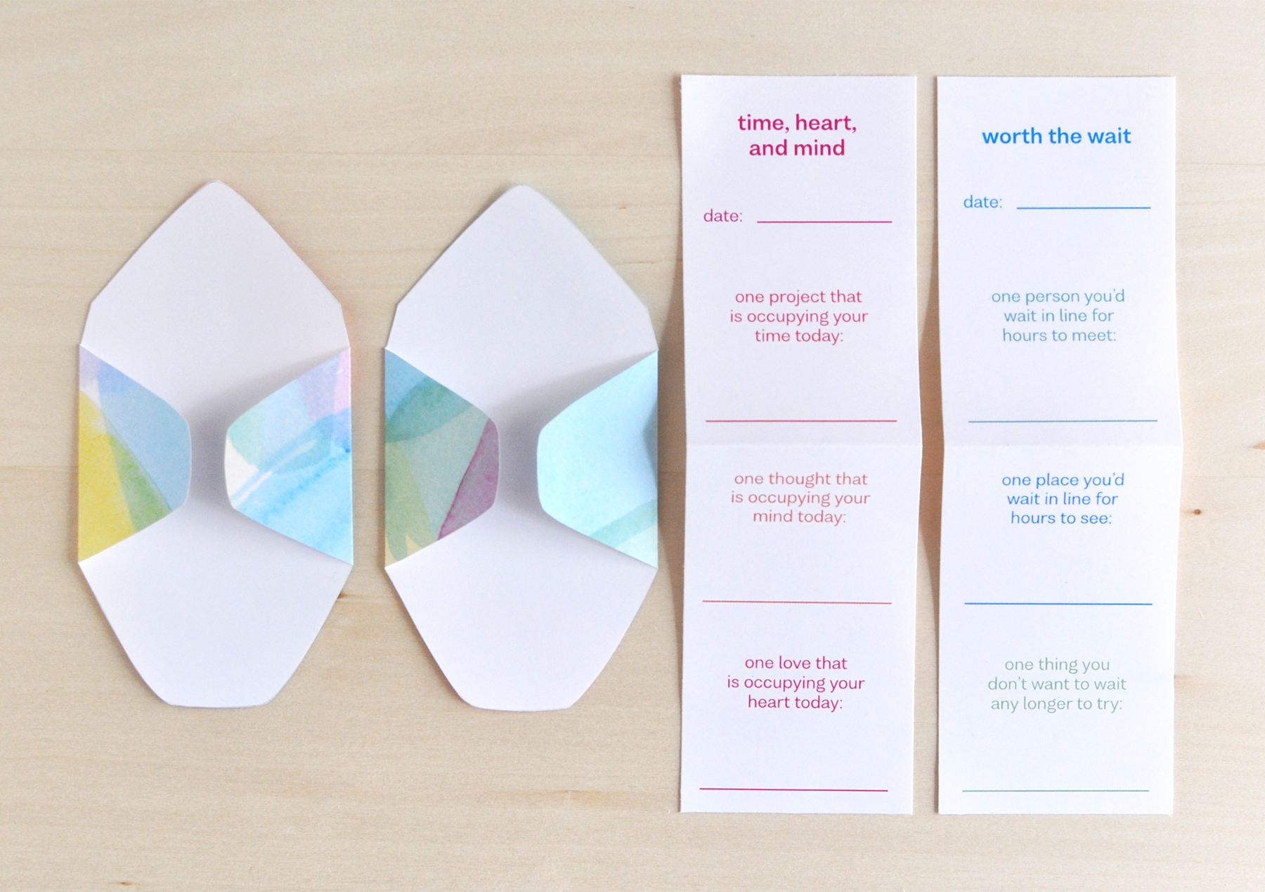 Printable Mini Guided Journal And Envelope Template Christie Zimmer