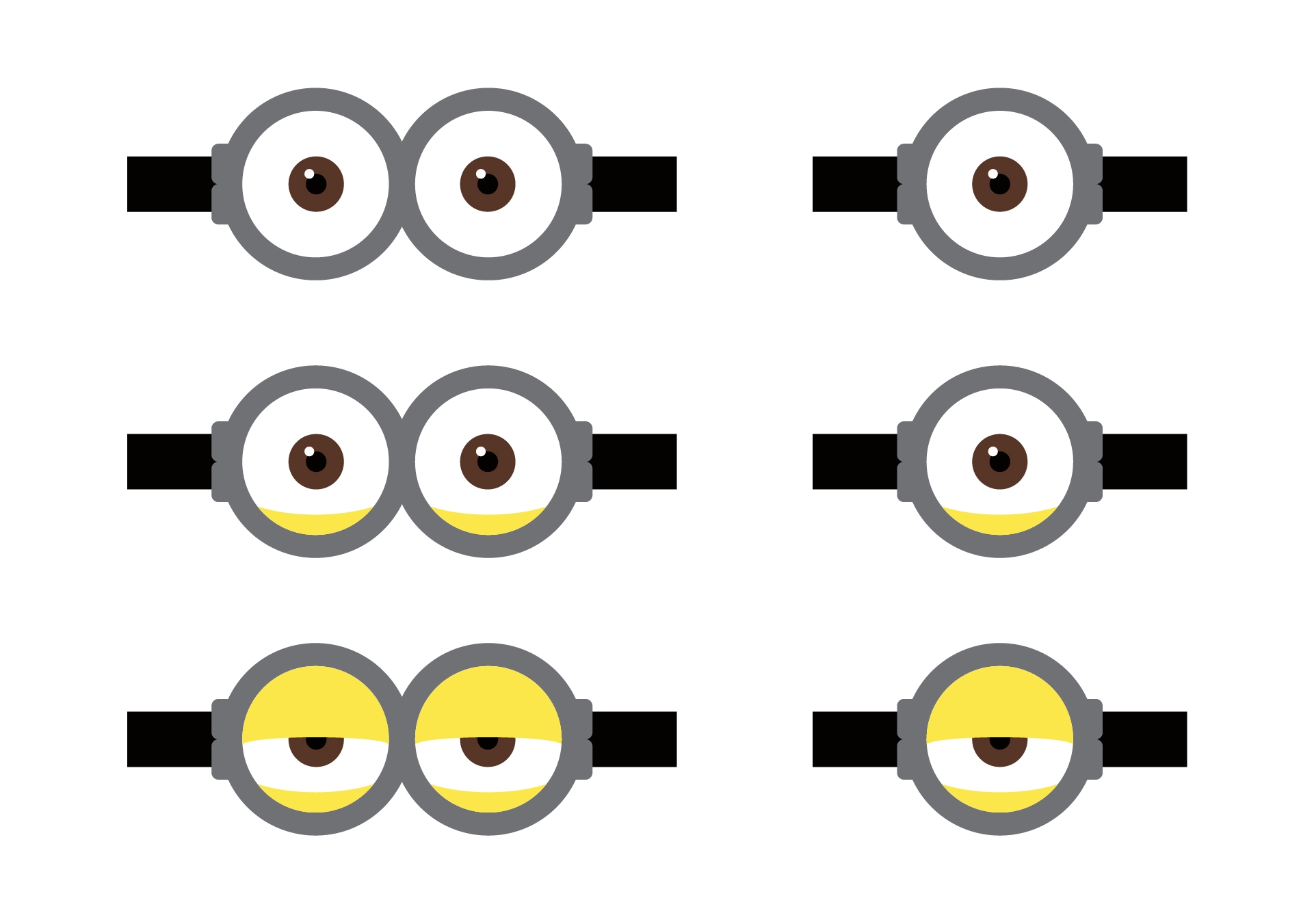 Free Printable Minion Goggles Template