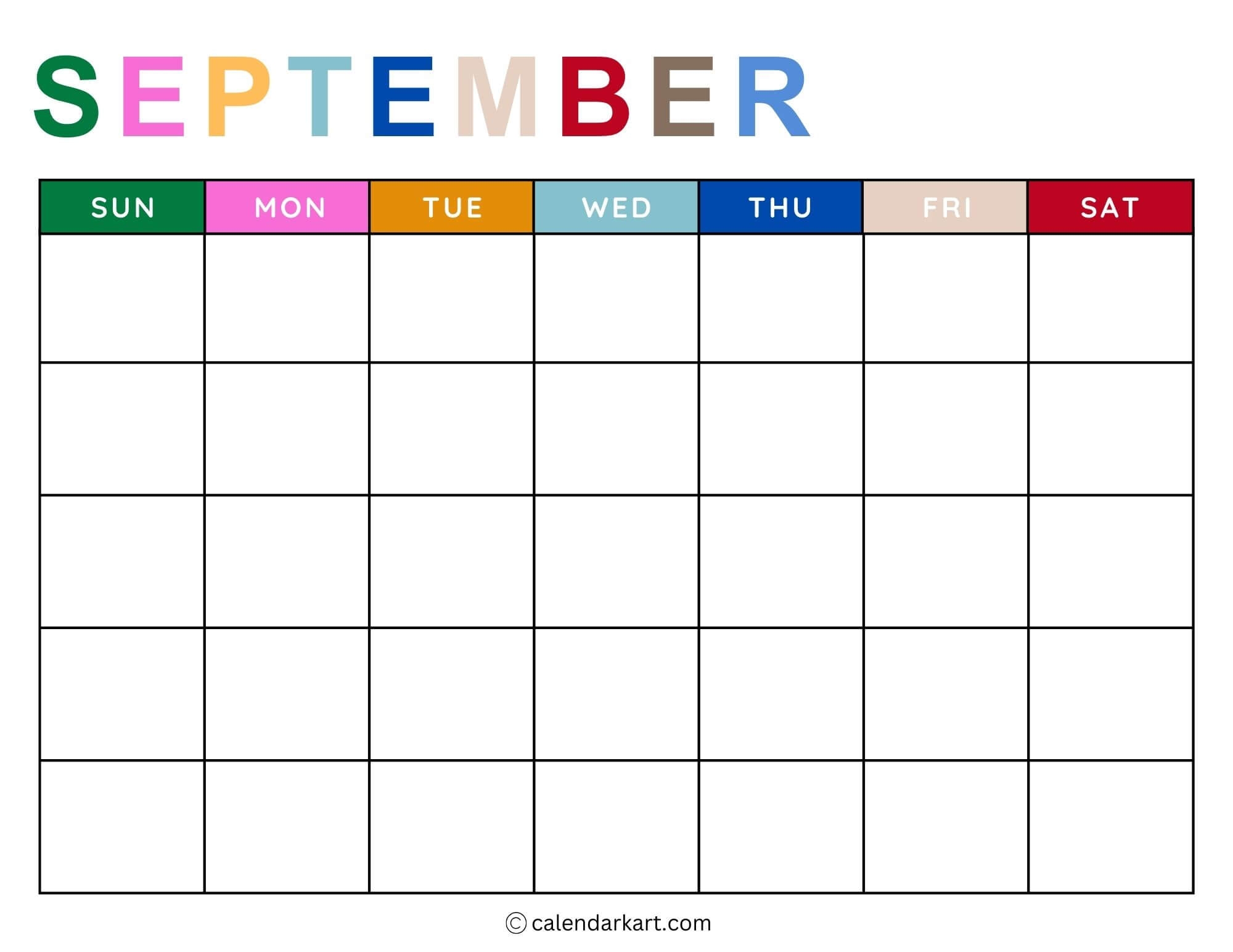 Printable Monthly Weekly And Yearly Blank Calendar Templates