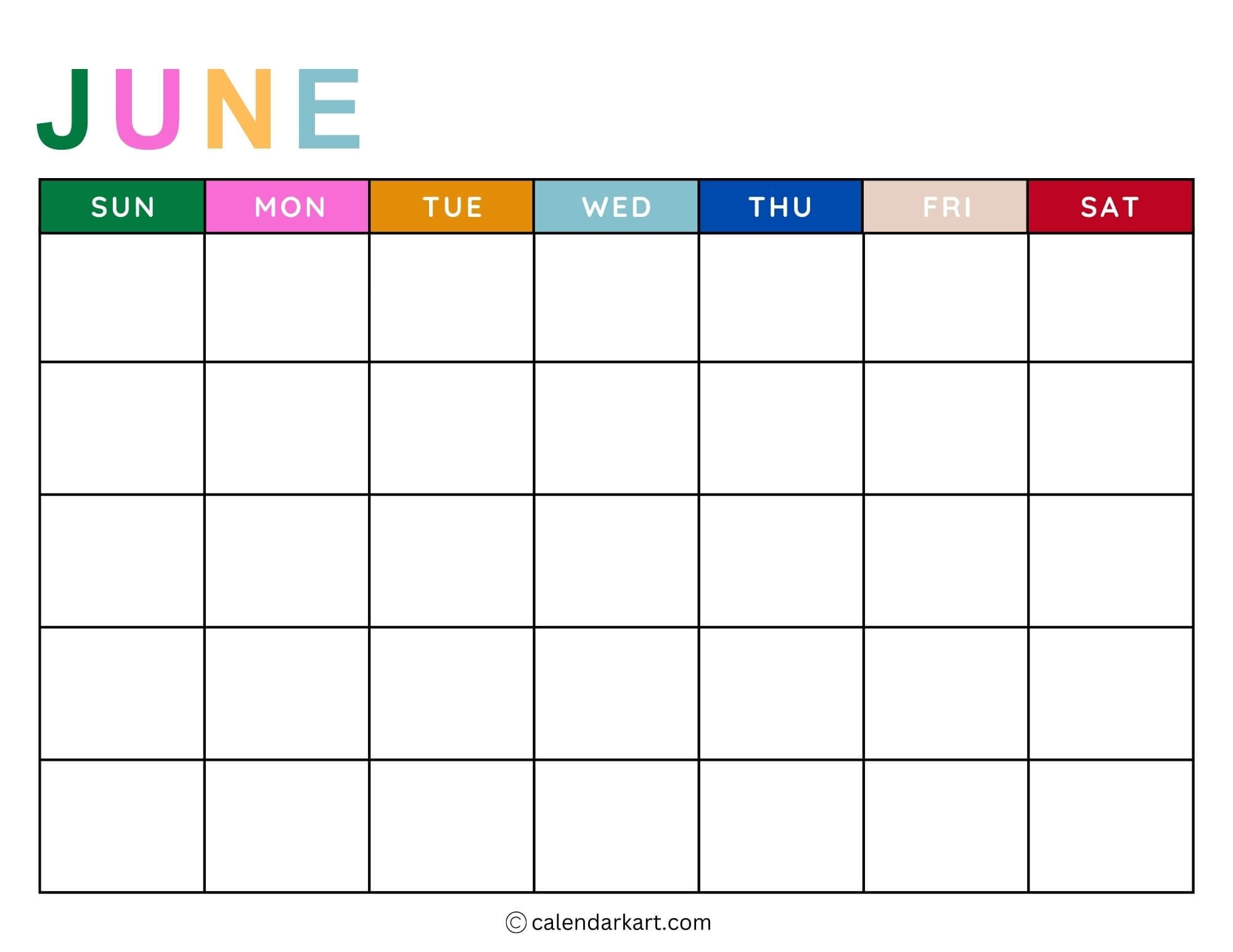 Printable Monthly Weekly And Yearly Blank Calendar Templates