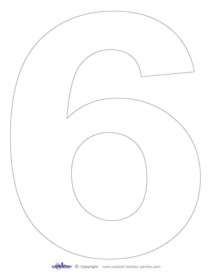 Printable Number 6 Coolest Free Printables Printable Number 6 Coolest Free Printables