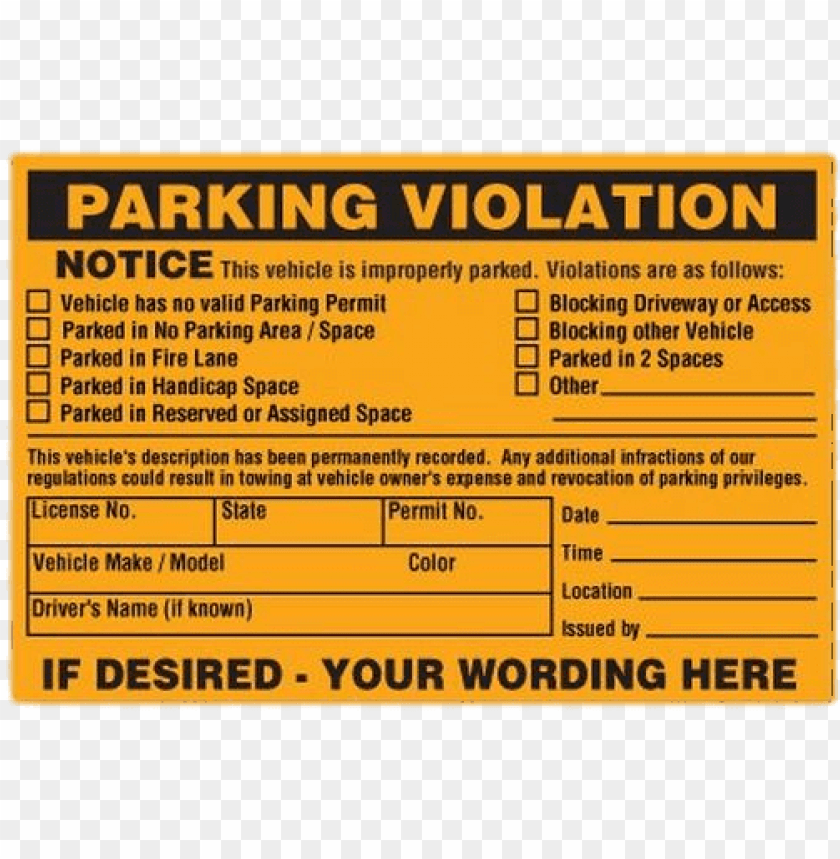 Printable Parking Violation Notice Printable Design Resources Printable Parking Violation Notice Printable Design Resources