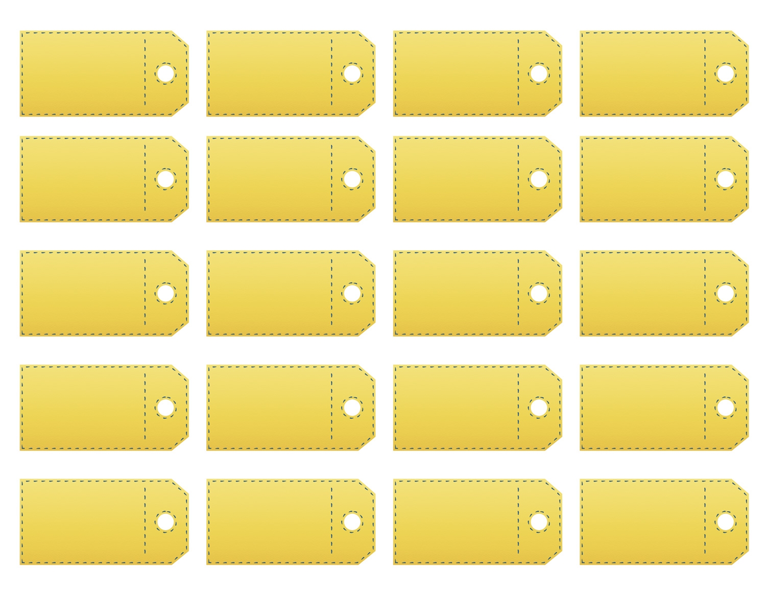 Free Printable Price Tag Template