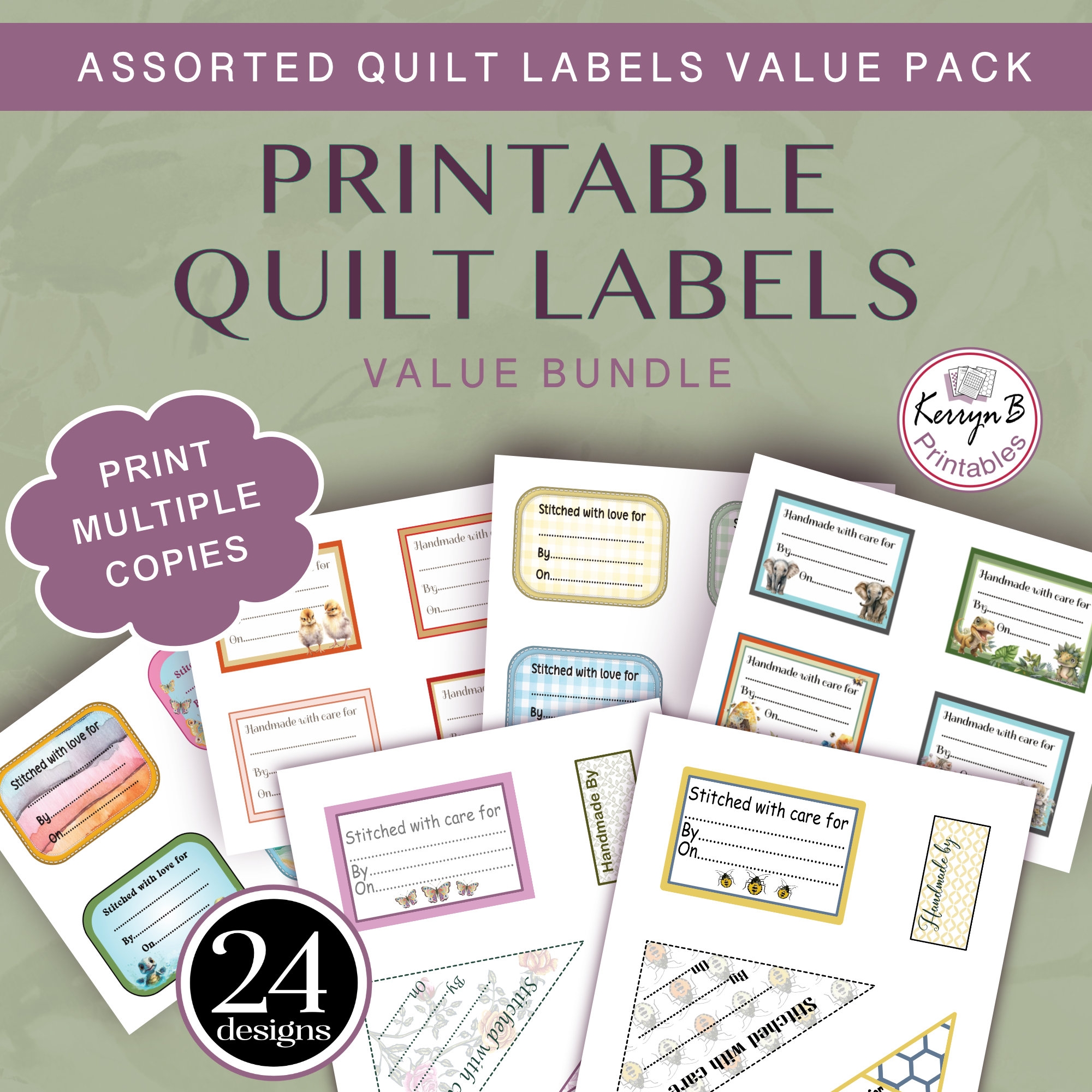 Free Printable Quilt Label Template Free Printable Quilt Label Template