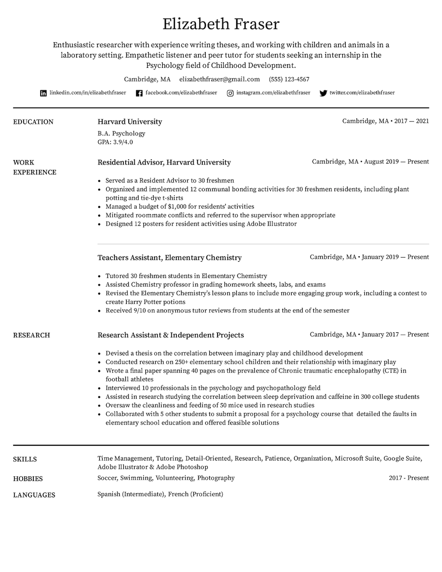 Printable Resume Templates U0026 Formats For 2025 Easy Resume
